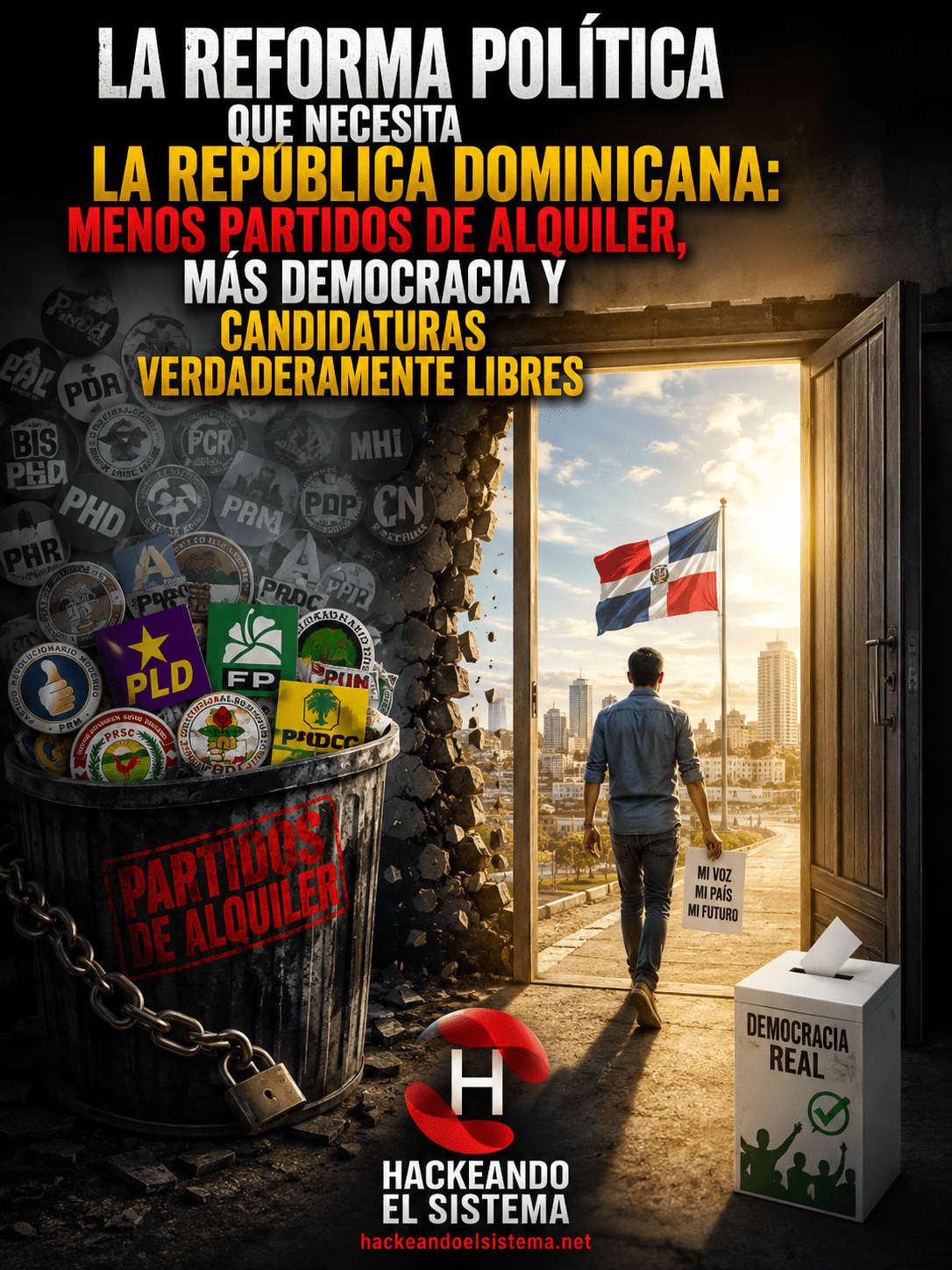 La reforma política que necesita la República Dominicana: menos partidos de alquiler, más democracia y candidaturas verdaderamente libres
