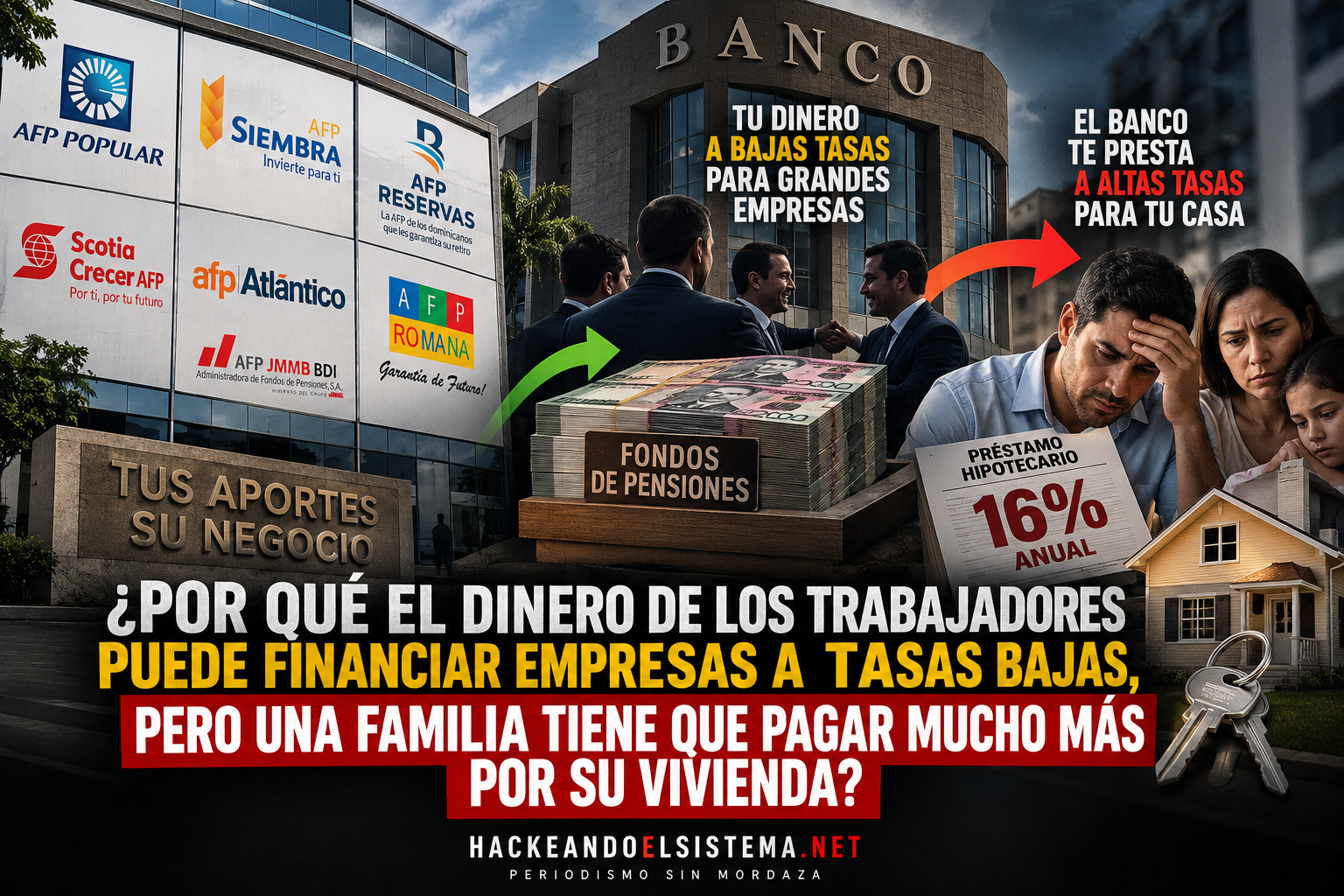 ¿Por qué el dinero de los trabajadores puede financiar empresas a tasas bajas, pero una familia tiene que pagar mucho más por su vivienda?