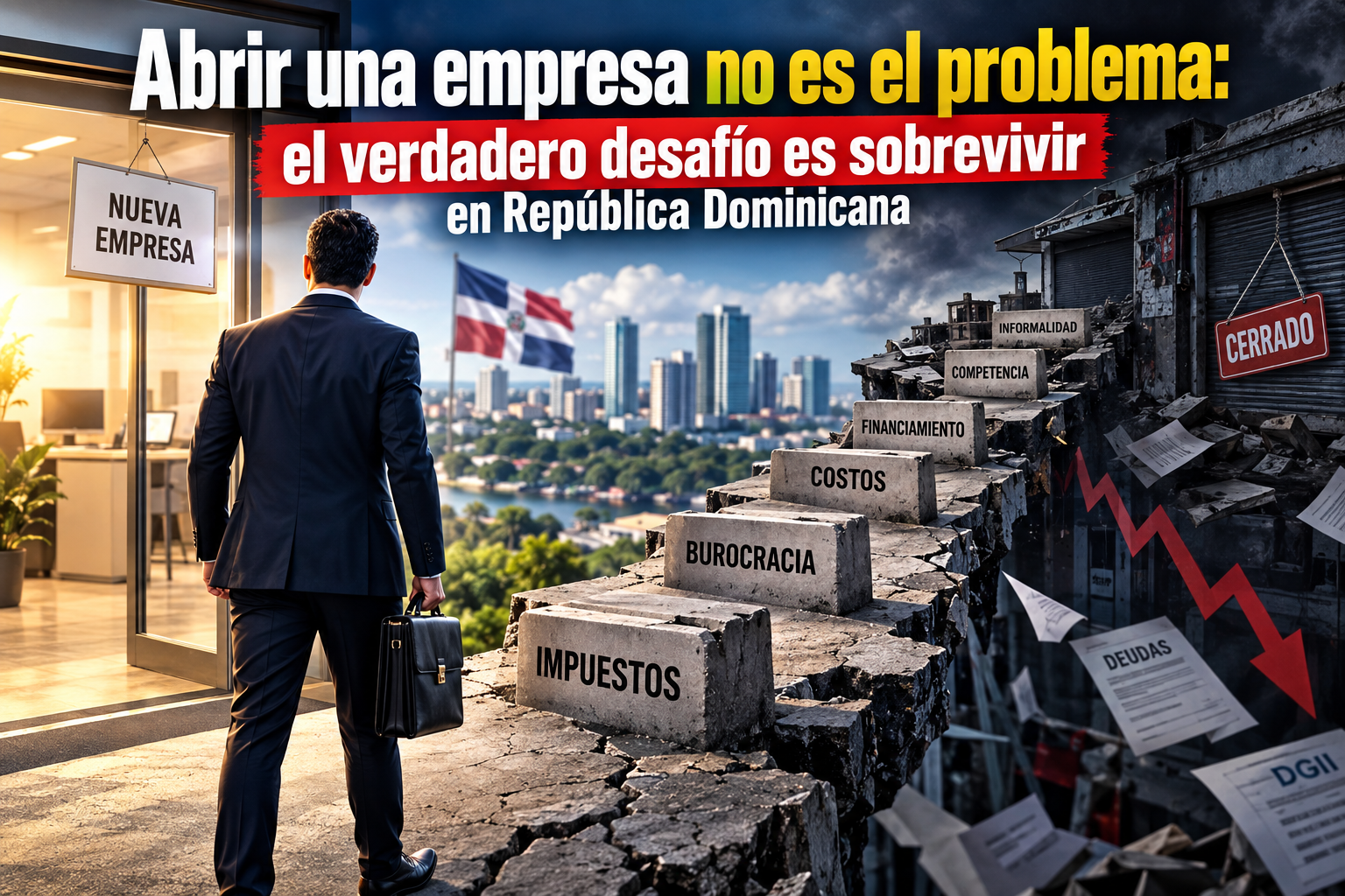 Abrir una empresa no es el problema: el verdadero desafío es sobrevivir en República Dominicana
