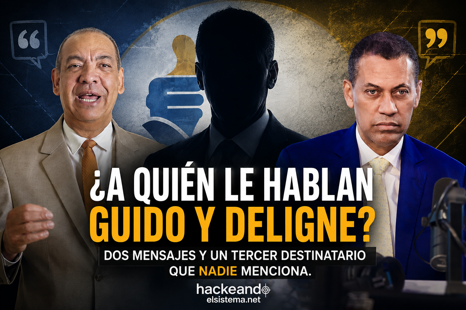 ¿A quién le hablan Guido y Deligne? Dos mensajes y un tercer destinatario que nadie menciona