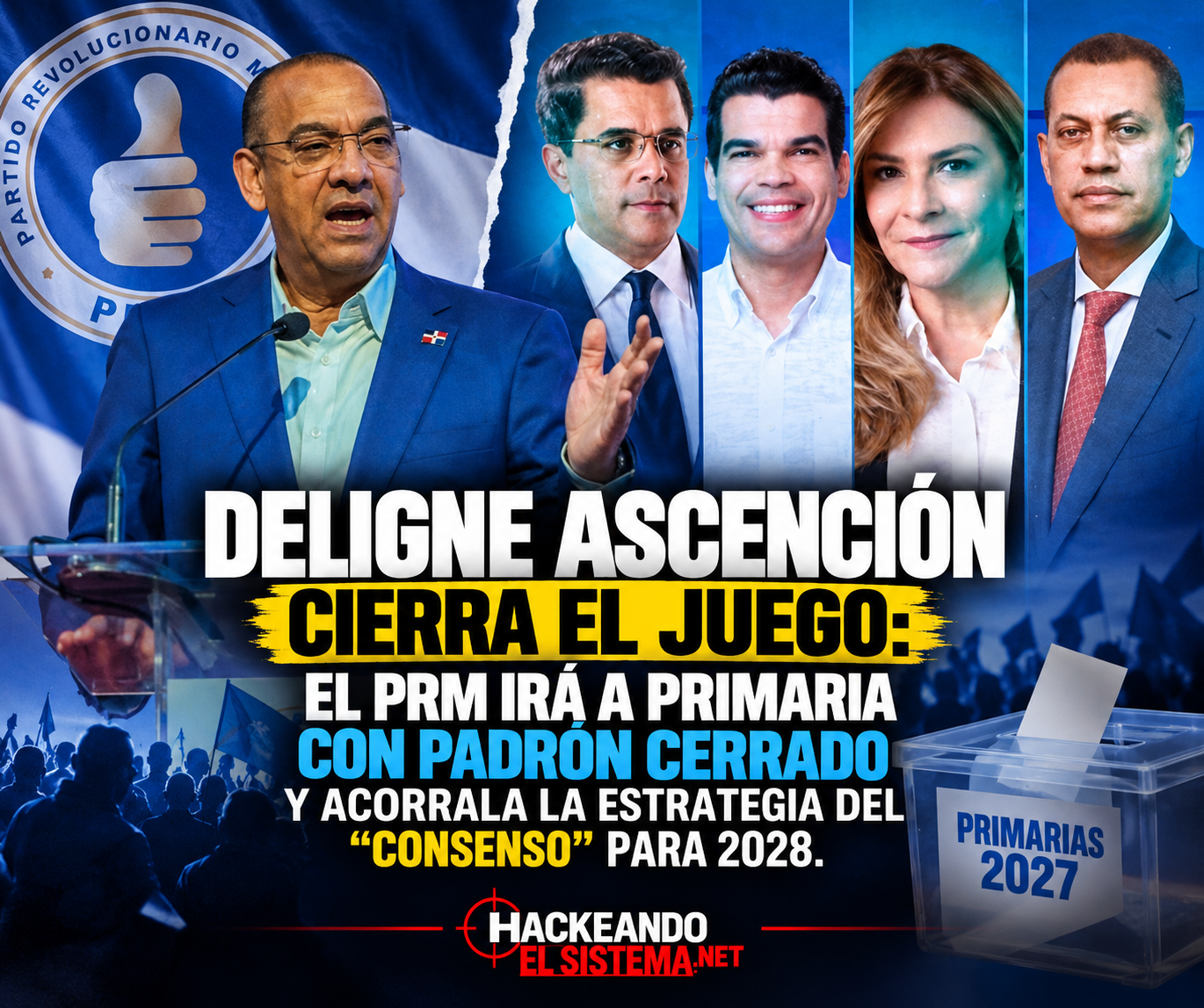La declaración de Deligne Ascención cambia la lectura de la carrera interna del Partido Revolucionario Moderno de cara a 2028