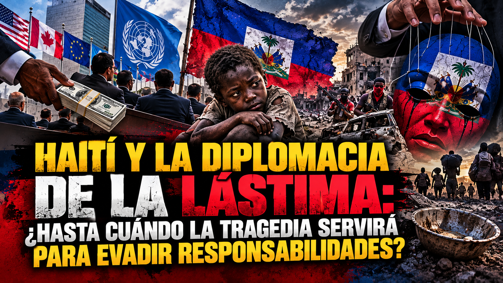 HAITÍ Y LA DIPLOMACIA DE LA LÁSTIMA: ¿HASTA CUÁNDO LA TRAGEDIA SERVIRÁ PARA EVADIR RESPONSABILIDADES?