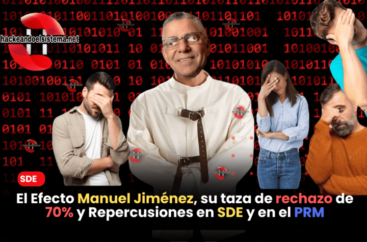 El Efecto Manuel Jiménez, su taza de rechazo de 70% y Repercusiones en SDE y en el PRM
