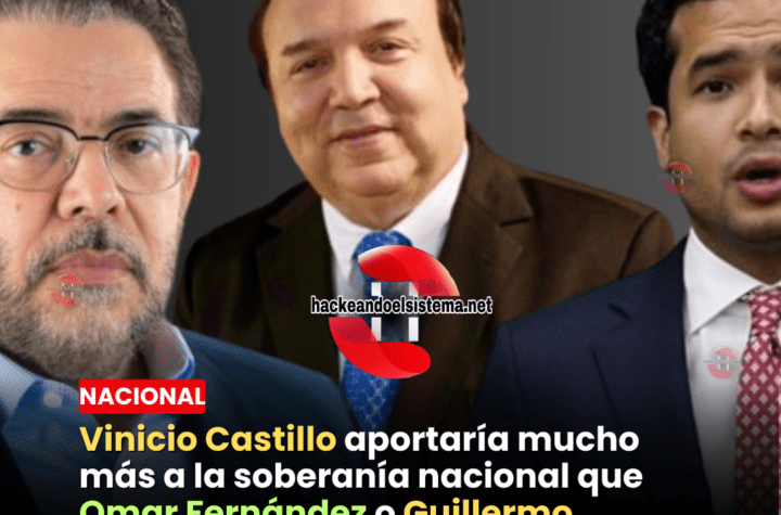 Vinicio Castillo aportaría mucho más a la soberanía nacional que Omar Fernández o Guillermo Moreno