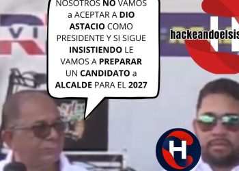 JORGE FRIAS: NOSOTROS NO VAMOS A ACEPTAR A DIO ASTACIO COMO PRESIDENTE DEL PRM Y SI SIGUE INSISTIENDO LE VAMOS A PREPARAR UN CANDIDATO ALCALDE PARA EL 2027
