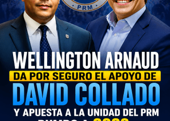 Wellington Arnaud apuesta a la unidad del PRM y asegura que contará con el respaldo de David Collado tras la convención