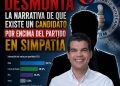 Wellington Arnaud desmonta la narrativa de que existe un candidato por encima del partido en simpatía